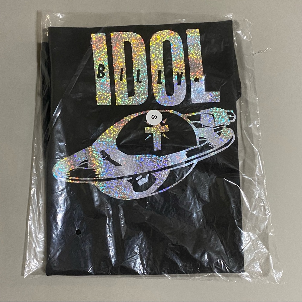 FLASH SALE 🎰 Billy Idol OOAK glitter vinyl tee
